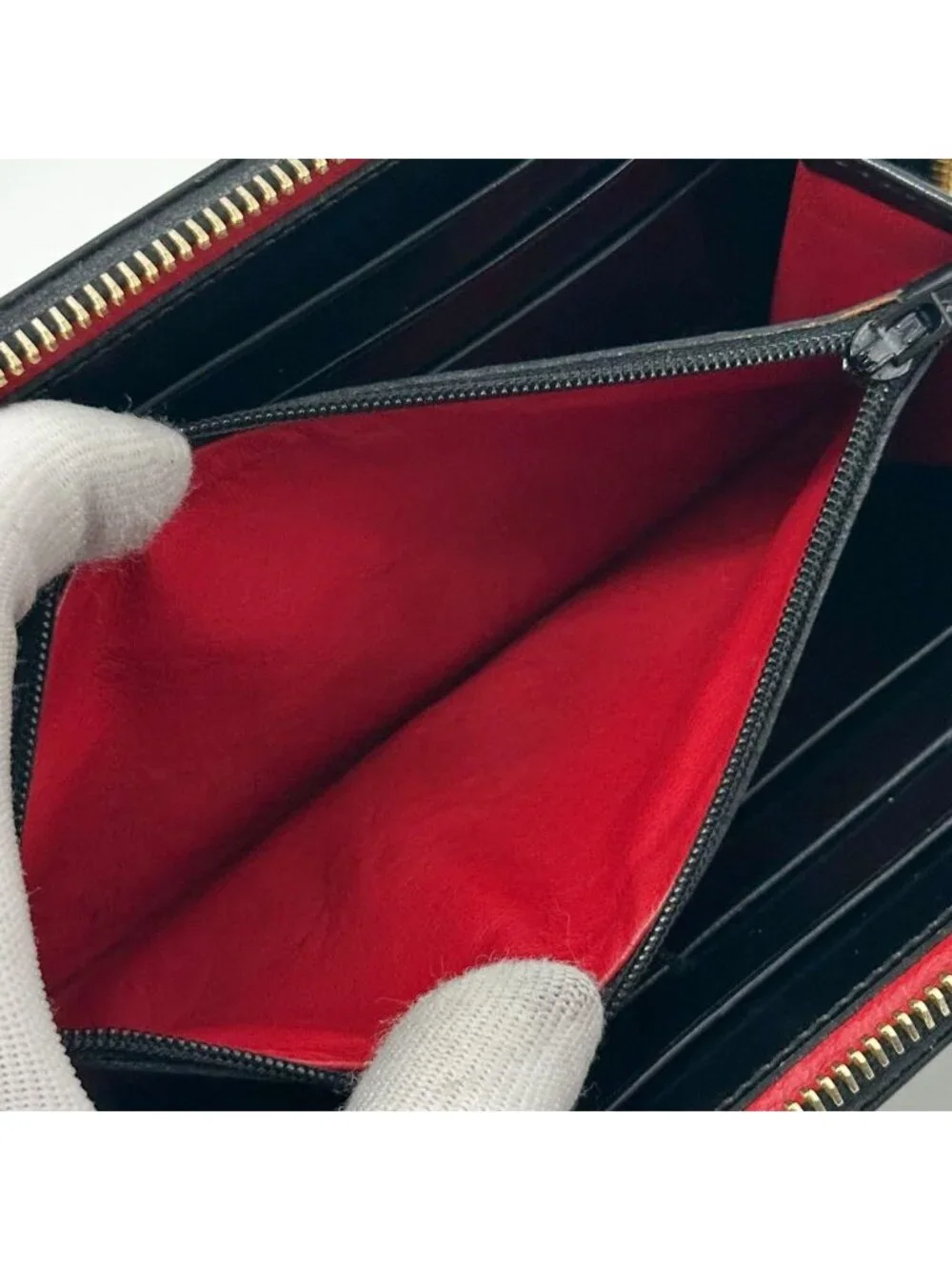 ★SOLD★ Gucci Archive Vintage Zip Around Wallet Leather - Picture 12 of 14